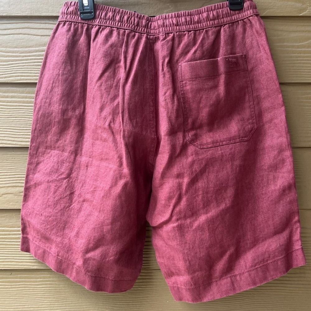 Rodd & Gunn Linen 9" Resort Short in Berry Size Small - Picture 5 of 7